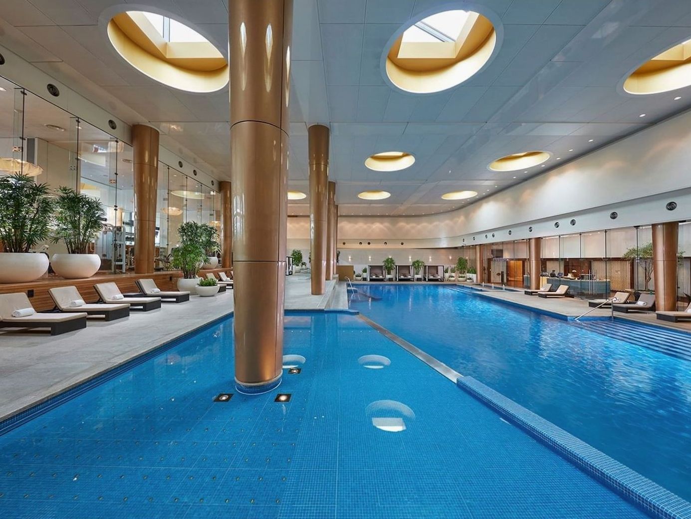 Heated indoor pool at Crown Towers Melbourne